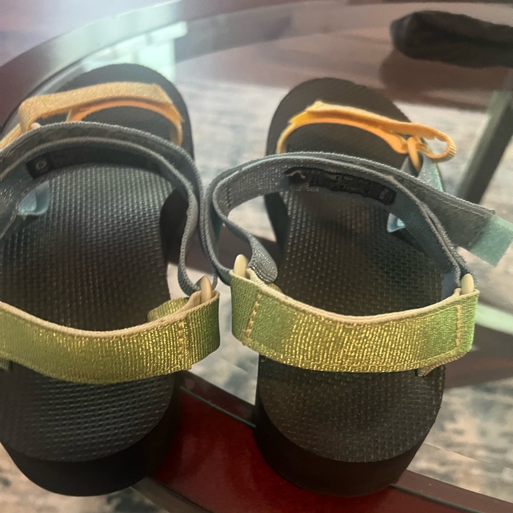 Teva Sandals in Blue and Yellow - Picture 3 of 4